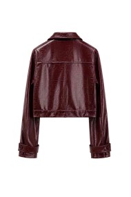 Chaqueta Corta Efecto Piel Coco FBZMA1698A