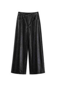 Pantalón Ancho Efecto Piel Coco FBZMA1697B