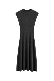 Vestido De Punto Sin Mangas Con Cuello Redondo FBZMQ6812