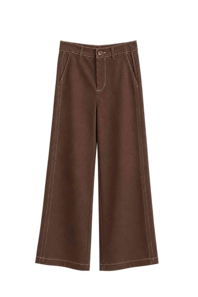 CONJUNTO CHALECO DOBLE BOTONADURA CON CINTURÓN Y PANTALÓN PALAZZO FBZMA1735AB