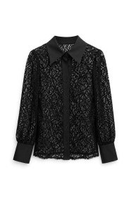 CONJUNTO CAMISA DE ENCAJE Y FALDA FBZMA1759AB