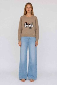 JERSEY DE PUNTO CON DIBUJO DE PERRO TB-SF8587