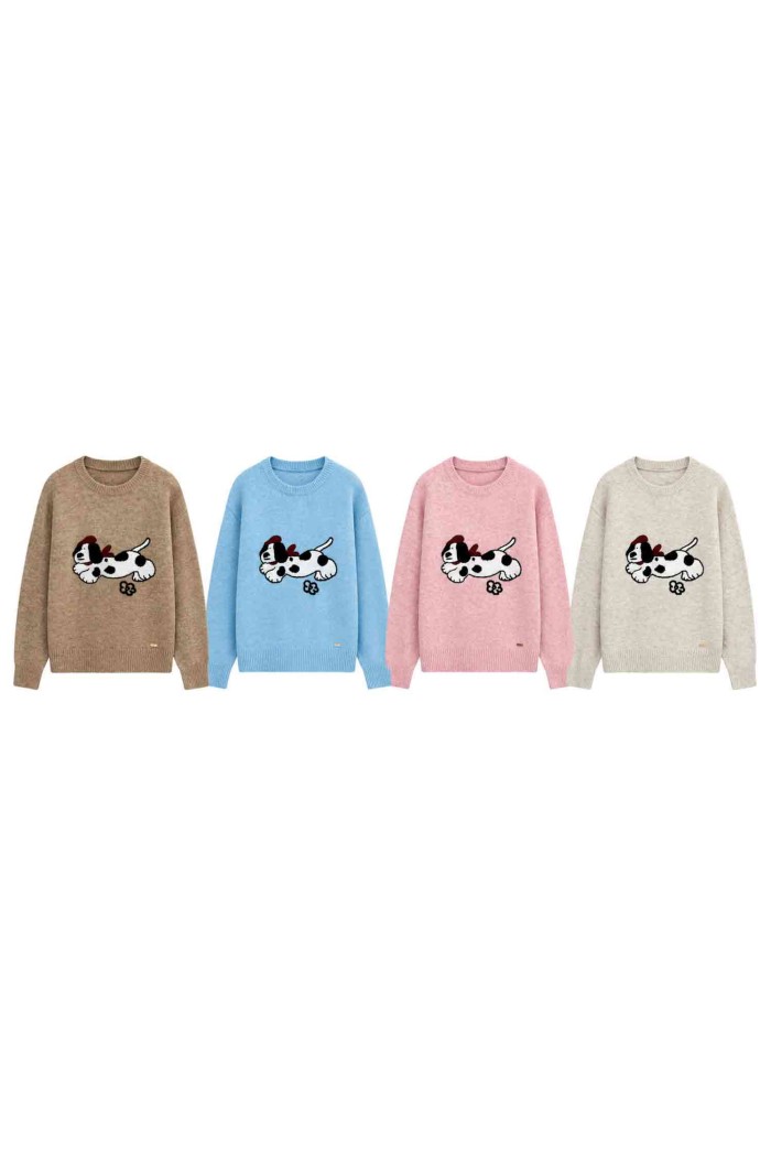 JERSEY DE PUNTO CON DIBUJO DE PERRO TB-SF8587