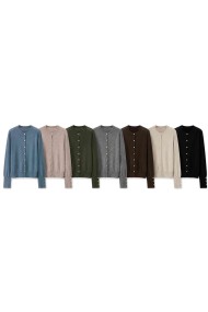 CHAQUETA DE PUNTO BÁSICA CON BOTONES VARIOS COLORES TB-DA3741
