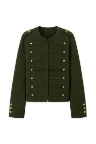 CHAQUETA CORTA ESTILO MILITAR CON BOTONES DORADOS VARIOS COLORES TB-SF8625