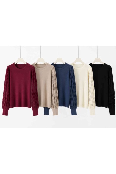 JERSEY DE PUNTO CON MANGAS CALADAS TBSF1532