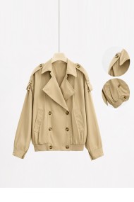 CHAQUETA TRENCH CORTA CON BOTONES TBM2691-A