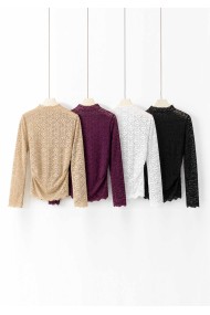 BLUSA DE ENCAJE MUJER FLORES VARIOS COLORES TBX5009