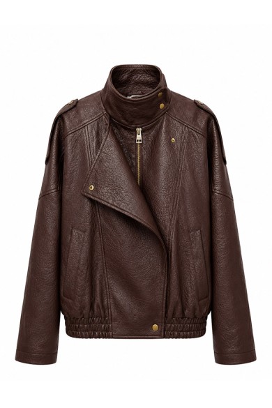 CHAQUETA BIKER DE POLIPIEL PARA MUJER TY-M9609