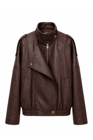 CHAQUETA BIKER DE POLIPIEL PARA MUJER TY-M9609