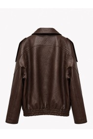 CHAQUETA BIKER DE POLIPIEL PARA MUJER TY-M9609