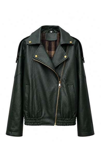 CHAQUETA BIKER DE POLIPIEL CON CREMALLERA TY-M9596