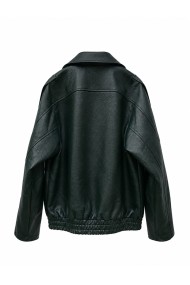 CHAQUETA BIKER DE POLIPIEL CON CREMALLERA TY-M9596
