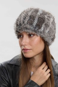CUELLO ELÁSTICO DE PELO DE CONEJO TRENZADO PC-LLL5928-16-2313