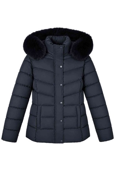 CHAQUETA ACOLCHADA CON CAPUCHA Y PELO SINTÉTICO 5COLORES TY-Z68868