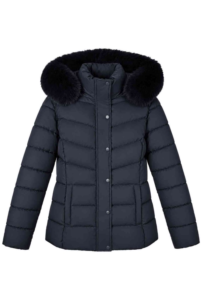 CHAQUETA ACOLCHADA CON CAPUCHA Y PELO SINTÉTICO 5COLORES TY-Z68868