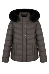 CHAQUETA ACOLCHADA CON CAPUCHA Y PELO SINTÉTICO 5COLORES TY-Z68868