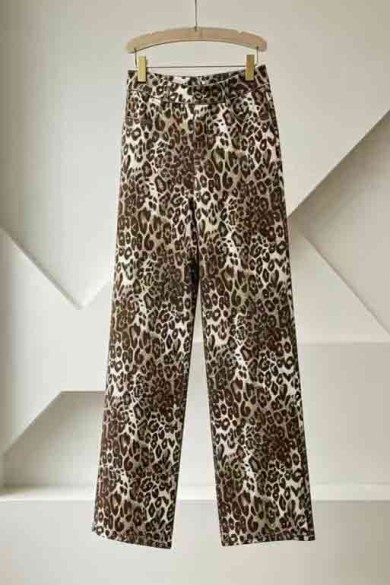 PANTALÓN RECTO DE LEOPARDO TBPS19115