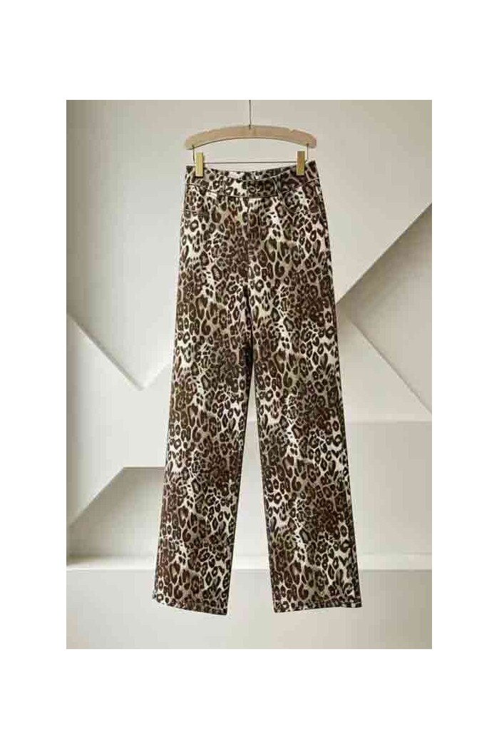 PANTALÓN RECTO DE LEOPARDO TBPS19115