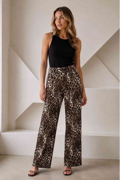PANTALÓN RECTO DE LEOPARDO TBPS19115