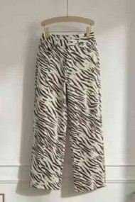 PANTALÓN ANCHO ESTAMPADO CEBRA TBPS19126