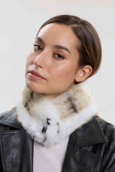 CUELLO DE PELO DE CONEJO CON CIERRE DE IMÁN PC-LLL5960-97