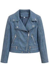 CHAQUETA BIKER EFECTO DENIM MODA MUJER VENTA POR MAYOR TY-M9790