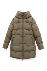 ABRIGO ACOLCHADO LARGO CON CAPUCHA MODA MUJER VENTA POR MAYOR TY-M9513