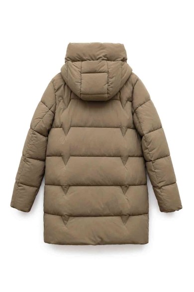 ABRIGO ACOLCHADO LARGO CON CAPUCHA MODA MUJER VENTA POR MAYOR TY-M9513