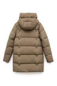 ABRIGO ACOLCHADO LARGO CON CAPUCHA MODA MUJER VENTA POR MAYOR TY-M9513