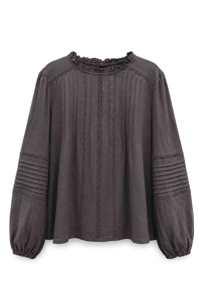 BLUSA ROMÁNTICA CON VOLANTES Y DETALLES DE ENCAJE MODA MUJER VENTA POR MAYOR TY-M9600