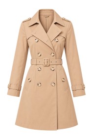 GABARDINA CORTA CRUZADA CON CINTURÓN FBZMR19770