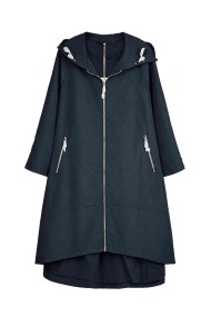 PARKA LARGA CON CAPUCHA Y CREMALLERA PARA MUJER TY-Z68827