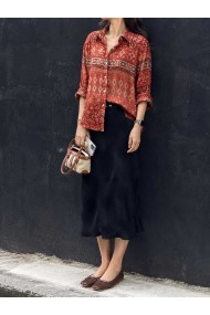 CAMISA OVERSIZE ESTAMPADO ÉTNICO PARA MUJER VARIOS COLORES TBL4965