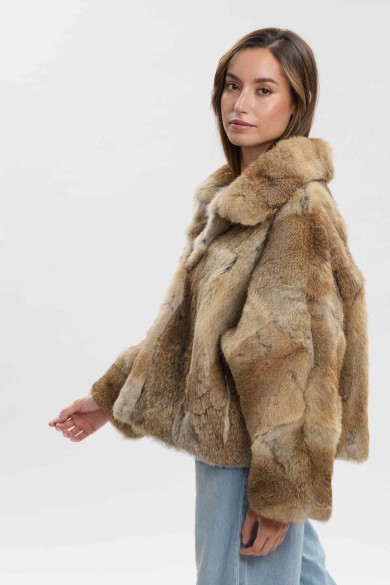 CHAQUETA DE PELO DE CONEJO PC-LLL5941-17