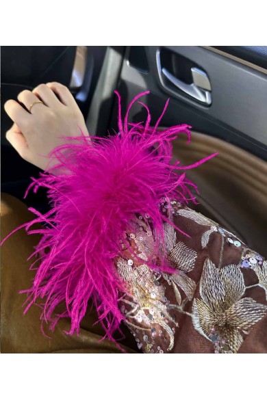PUÑOS DE PLUMAS PARA MUJER VARIOS COLORES PC-YLM5833