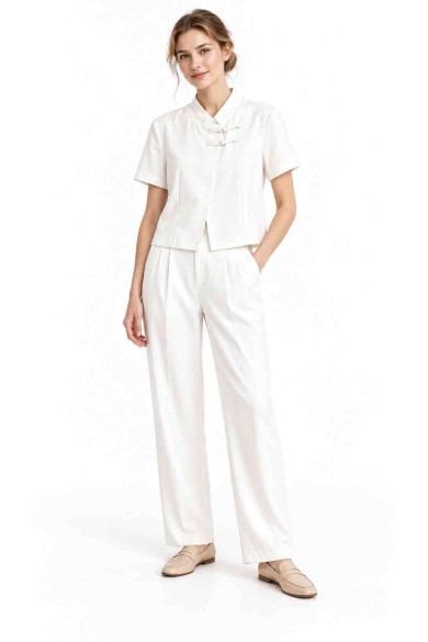 CONJUNTO DE CHAQUETA CORTA Y PANTALÓN FBZMA1767A