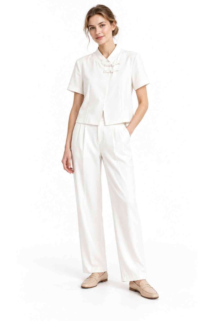 CONJUNTO DE CHAQUETA CORTA Y PANTALÓN FBZMA1767A