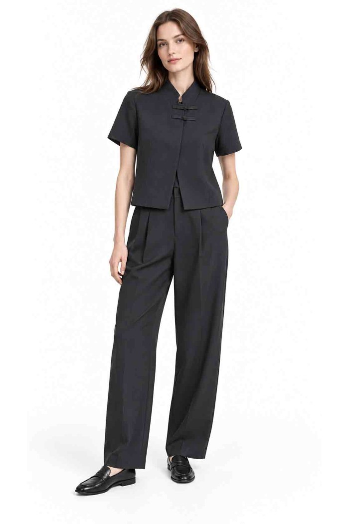 CONJUNTO DE CHAQUETA CORTA Y PANTALÓN FBZMA1766A