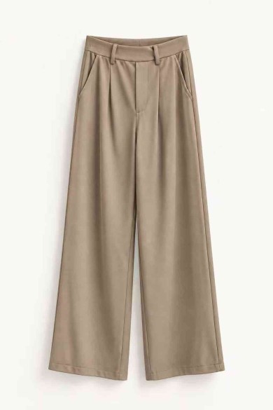 PANTALON PALAZZO DE TIRO ALTO CON PINZAS VARIOS COLORES FBZMR22574