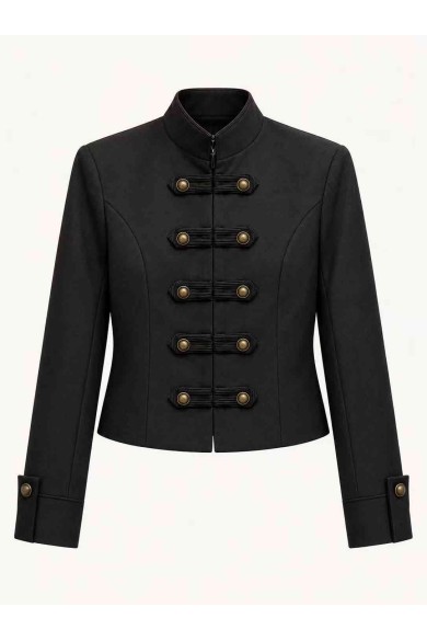 CHAQUETA CORTA ESTILO NAPOLEÓN CON BOTONES DECORATIVOS FBZMA1725