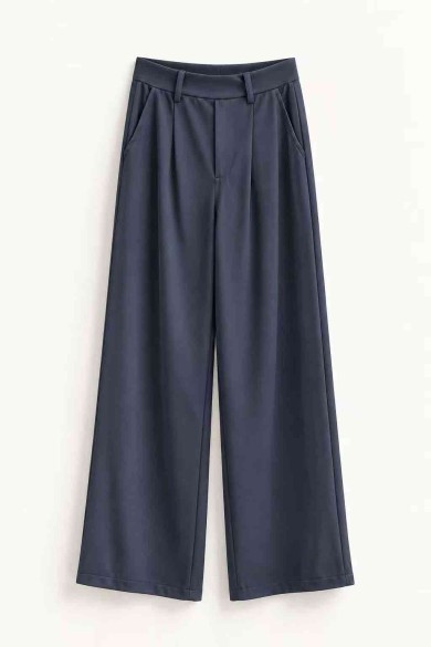 PANTALON PALAZZO DE TIRO ALTO CON PINZAS VARIOS COLORES FBZMR22571