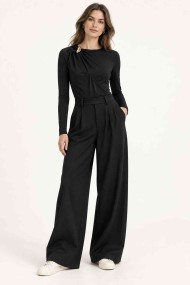 PANTALON PALAZZO DE TIRO ALTO CON PINZAS VARIOS COLORES FBZMR22572
