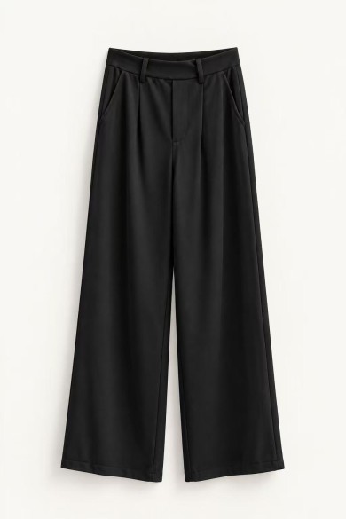 PANTALON PALAZZO DE TIRO ALTO CON PINZAS VARIOS COLORES FBZMR22572