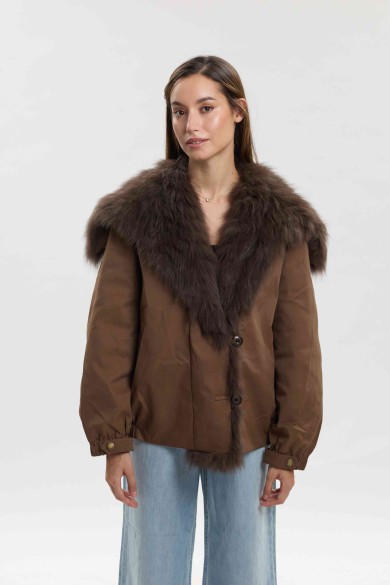 CHAQUETA CON CUELLO DE PELO PC-QP8808