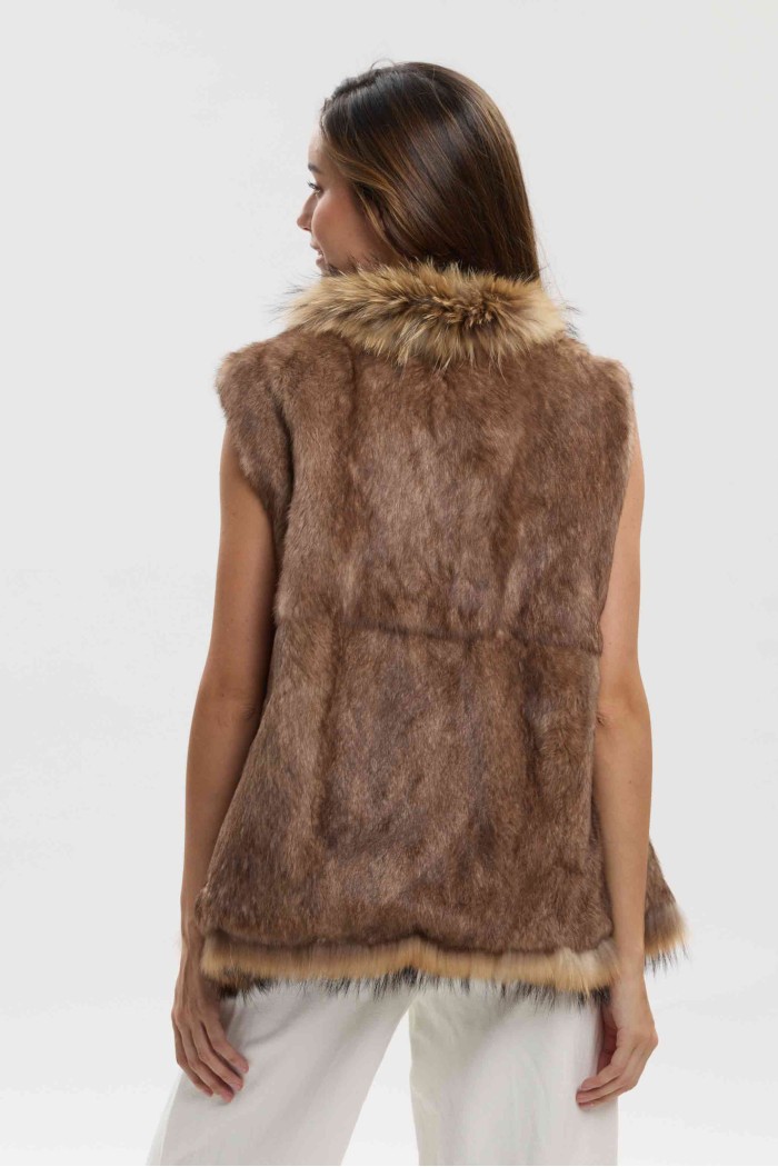 CHALECO DE PELO DE CONEJO PC-LLL5965