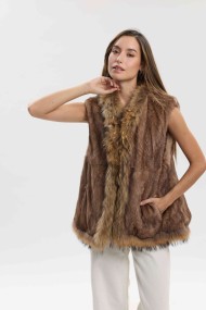 CHALECO DE PELO DE CONEJO PC-LLL5965