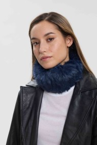 CUELLO ELÁSTICO DE PELO DE CONEJO TRENZADO PC-LLL5928-11-2313