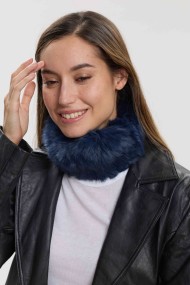 CUELLO ELÁSTICO DE PELO DE CONEJO TRENZADO PC-LLL5928-11-2313