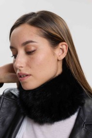 CUELLO ELÁSTICO DE PELO DE CONEJO TRENZADO PC-LLL5928-15-2313